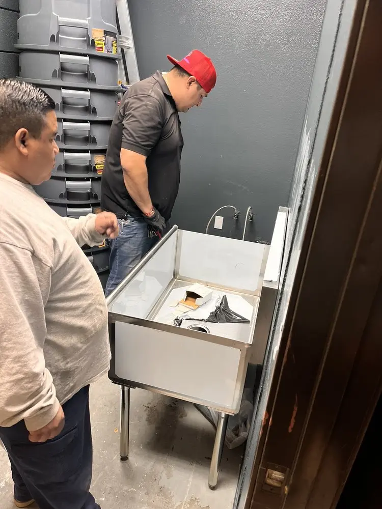 Commercial plumbing and sink installation in Cherry Grove